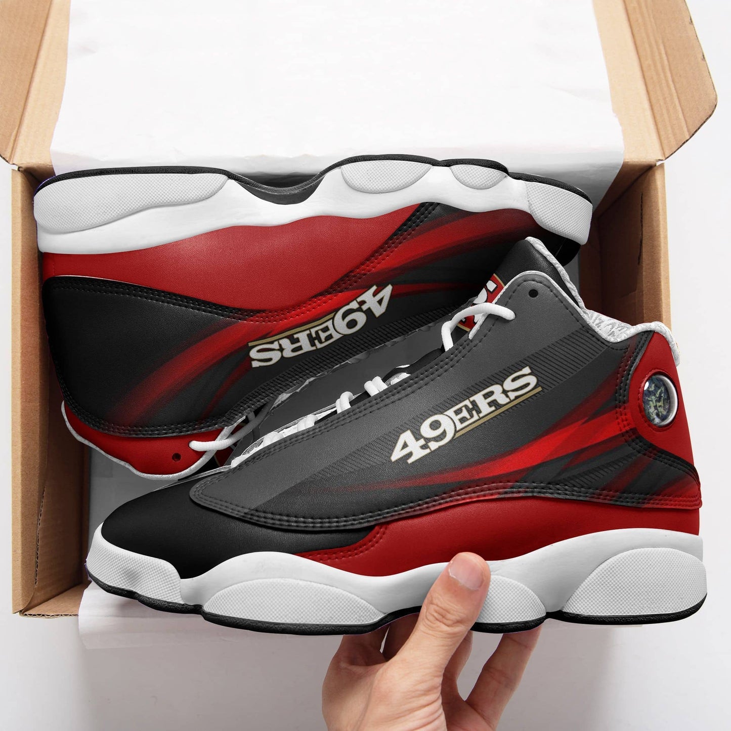 San Francisco 49ers Air JD13 Sneakers 721