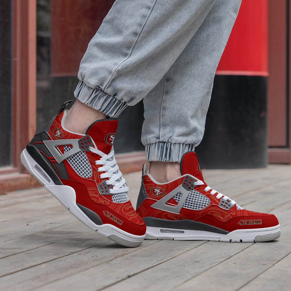 San Francisco 49ers AJ4 Sneaker BG235