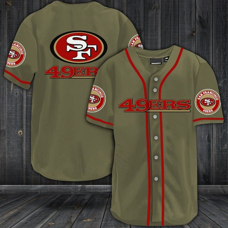 San Francisco 49ers Baseball Jersey Shirt 37