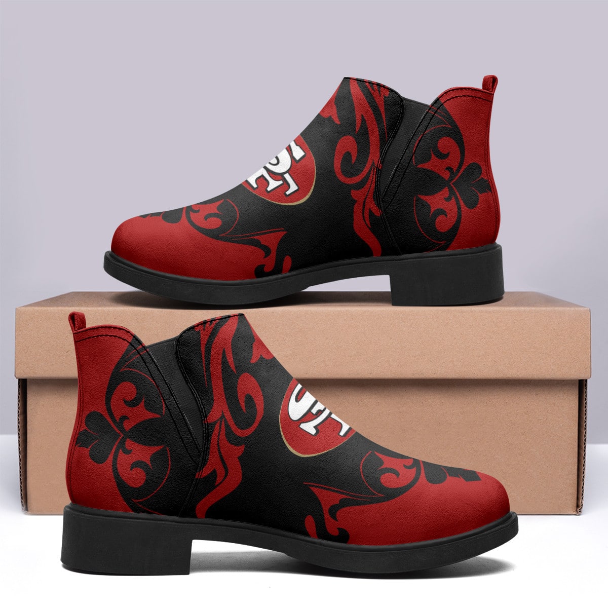 San Francisco 49ers Comfort & Fashion Short Boots BG126