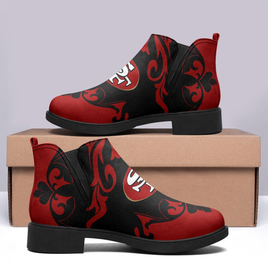 San Francisco 49ers Comfort & Fashion Short Boots BG126