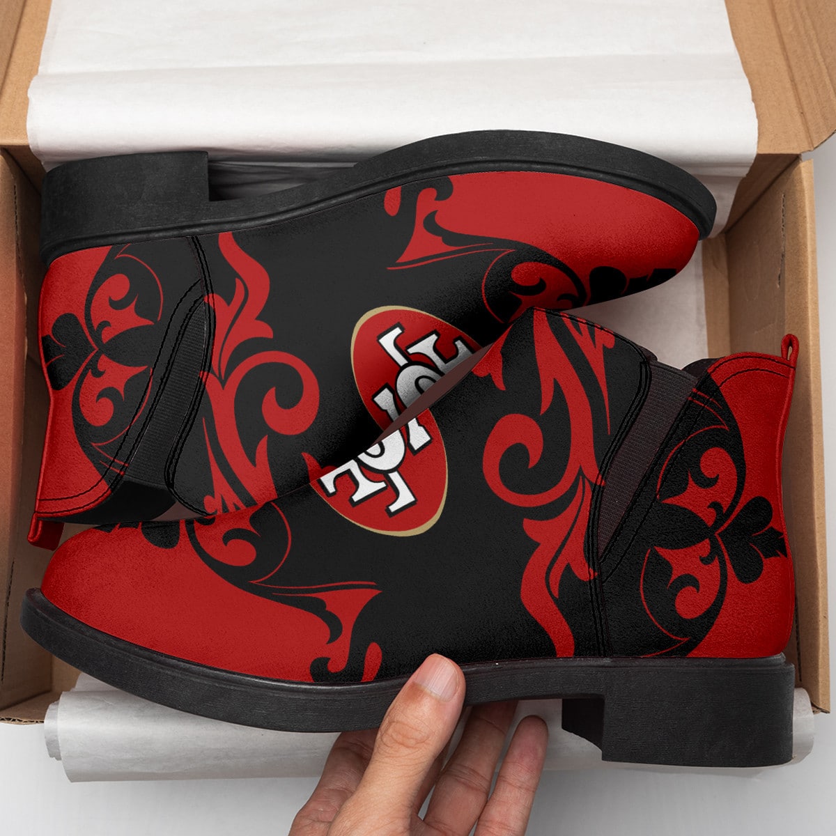 San Francisco 49ers Comfort & Fashion Short Boots BG126