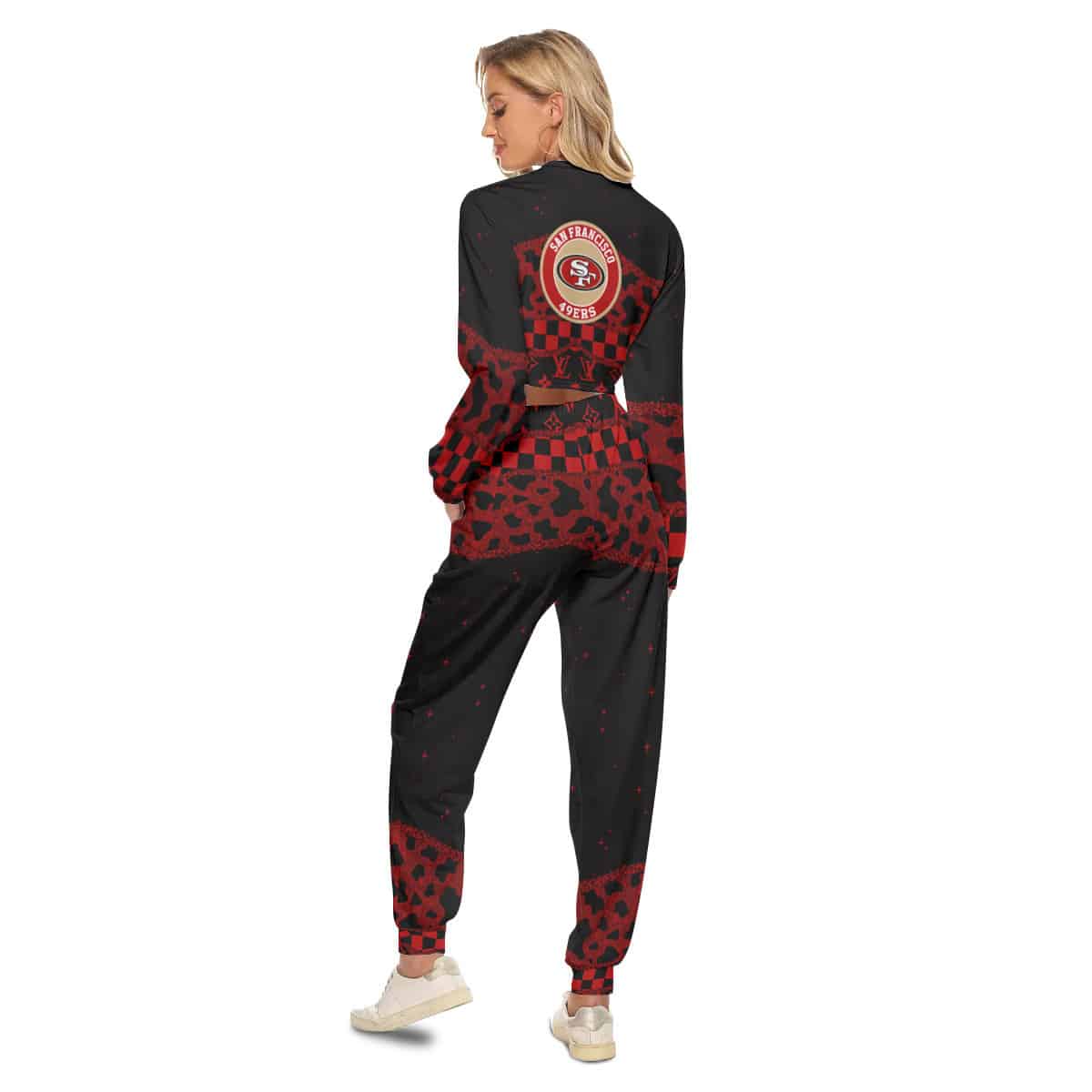 San Francisco 49ers Crop Sweatshirt Suit 55