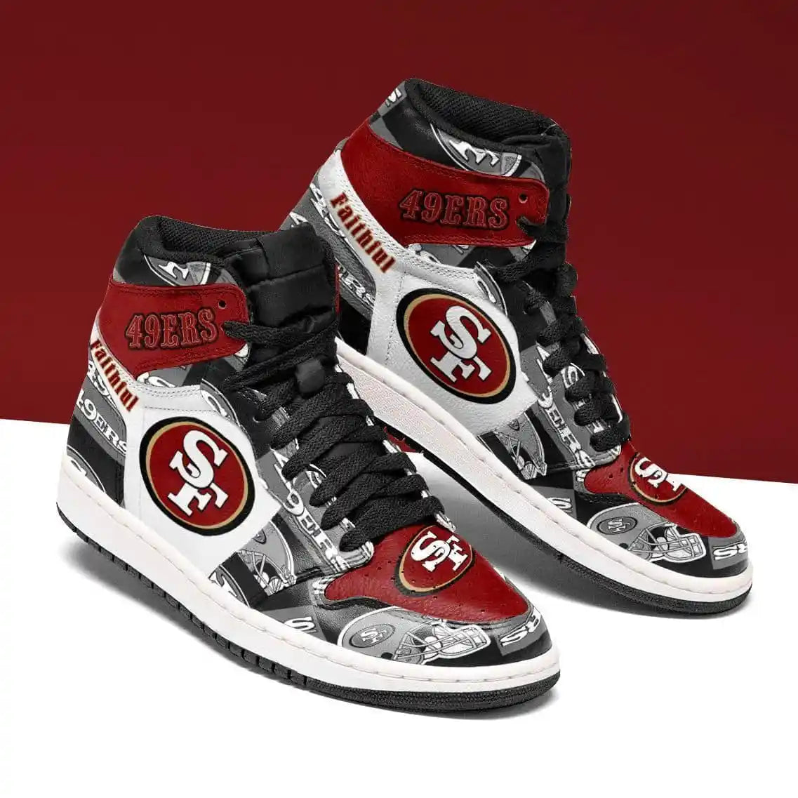 San Francisco 49ers Custom Jshoes