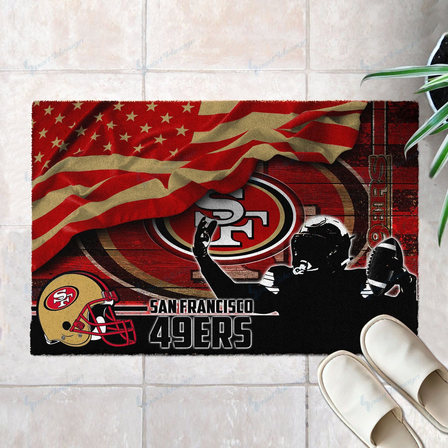 San Francisco 49ers Doormat BG57