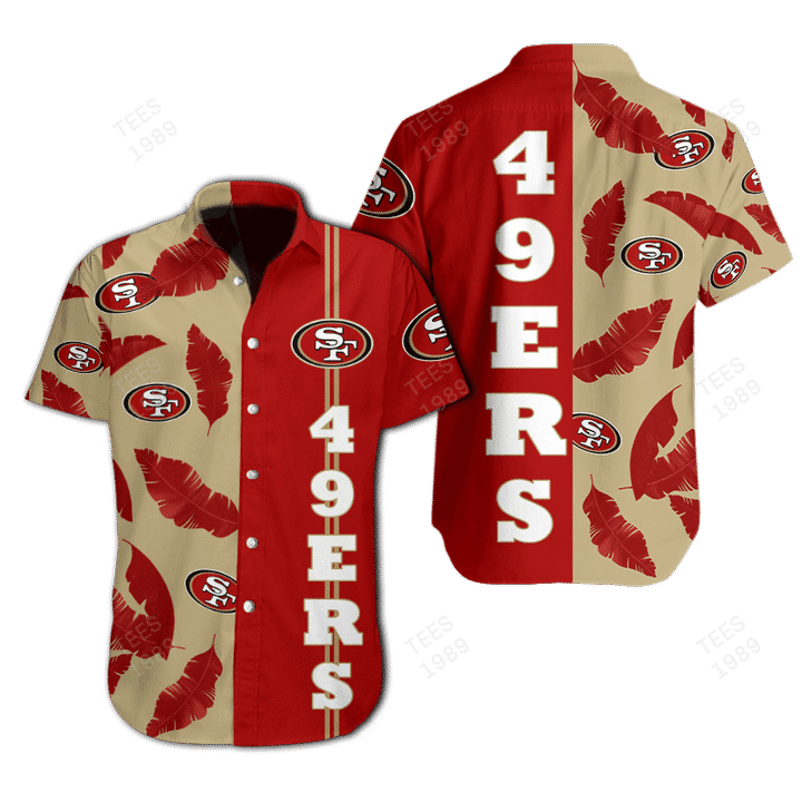 San Francisco 49ers Hawaii Shirt & Shorts BG54