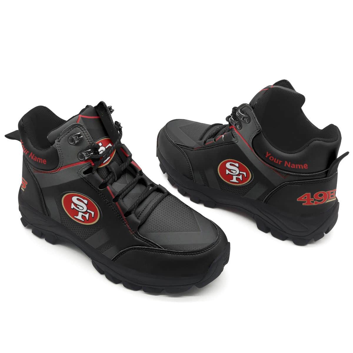 San Francisco 49ers Hiking Personalized Shoes 13