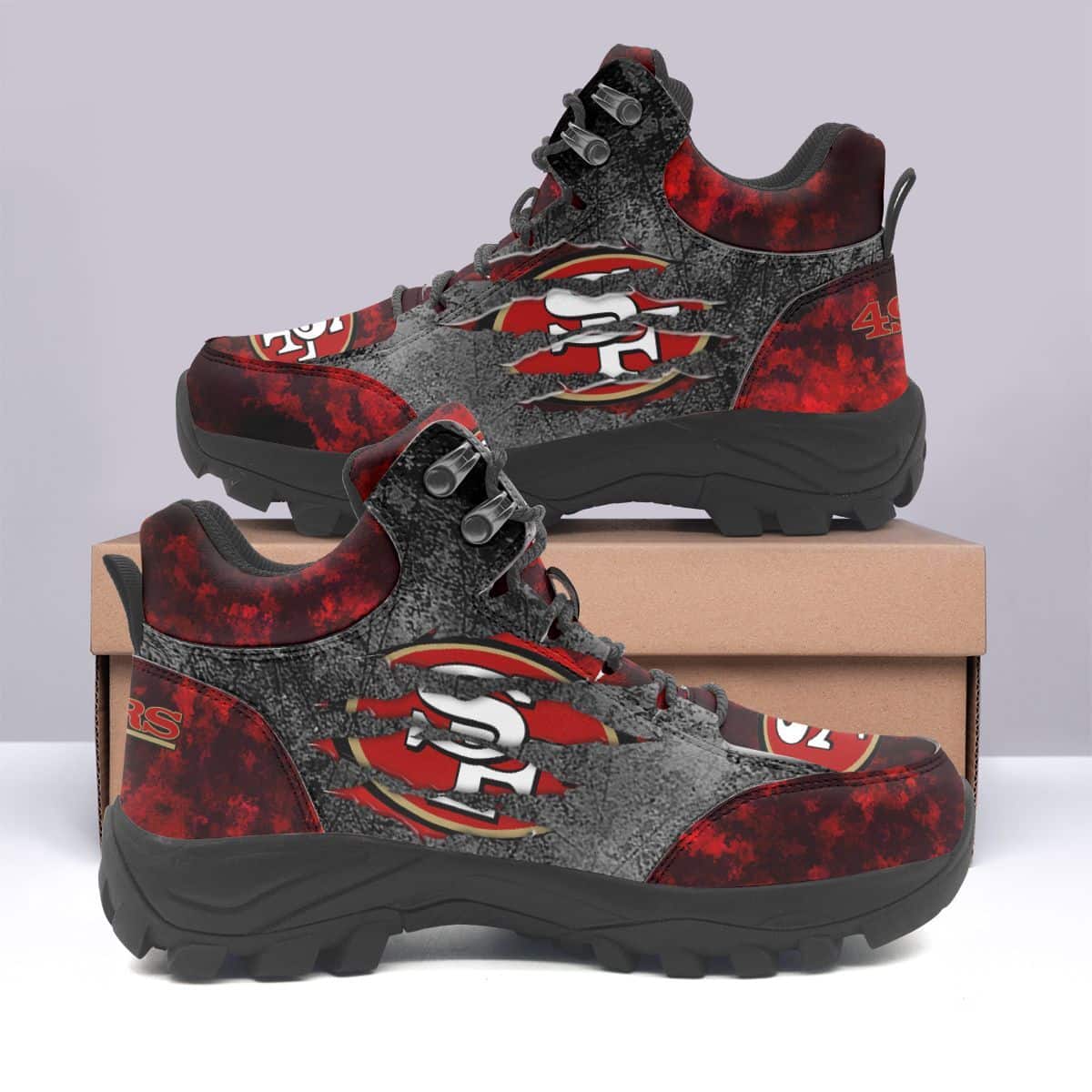 San Francisco 49ers Hiking Shoes 53