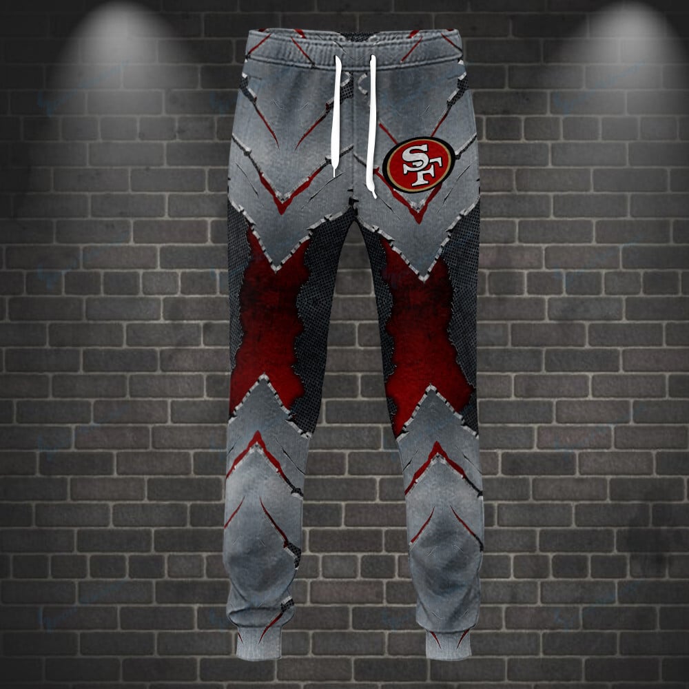 San Francisco 49ers Hoodie and Jogger Set Hoodie BG856