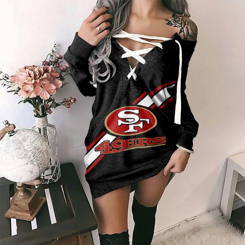 San Francisco 49ers Lace-Up Sweatshirt 37
