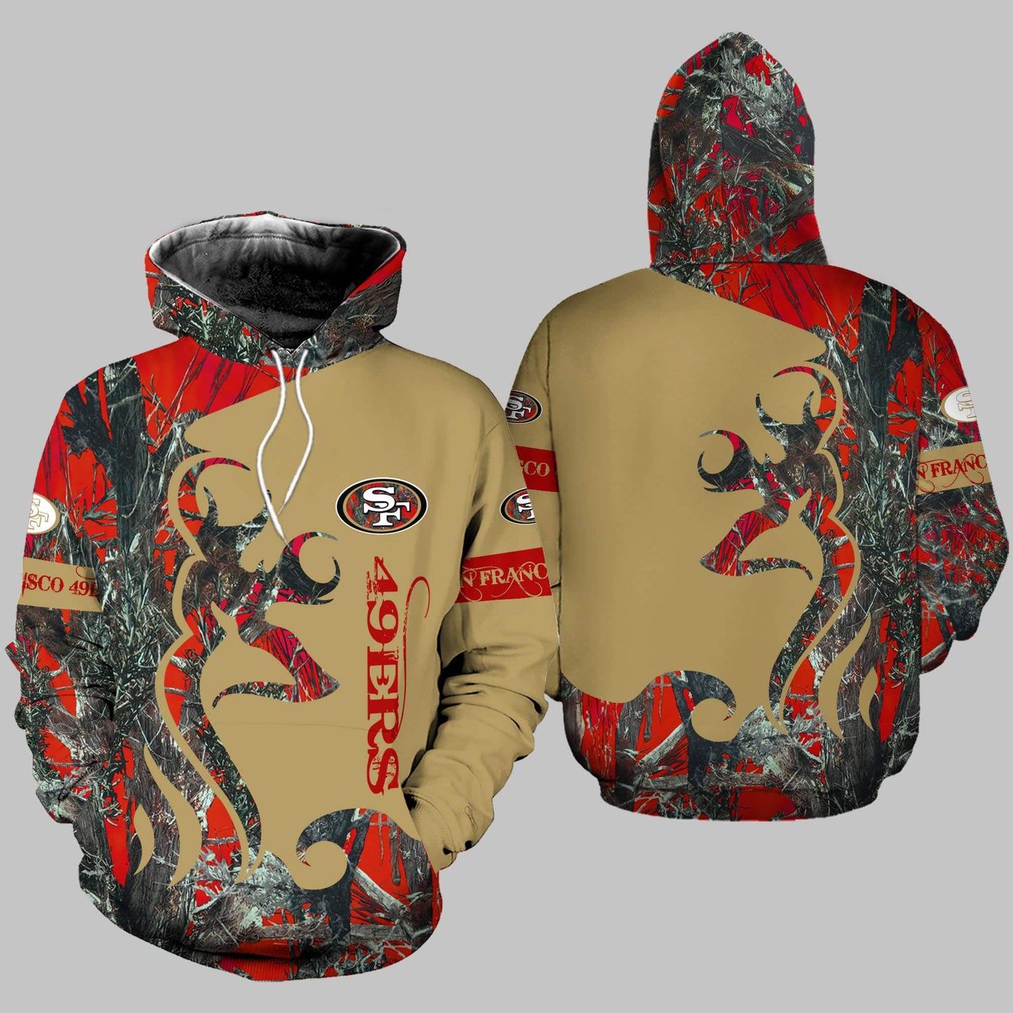San Francisco 49ers Leggings And Hoodie BG59