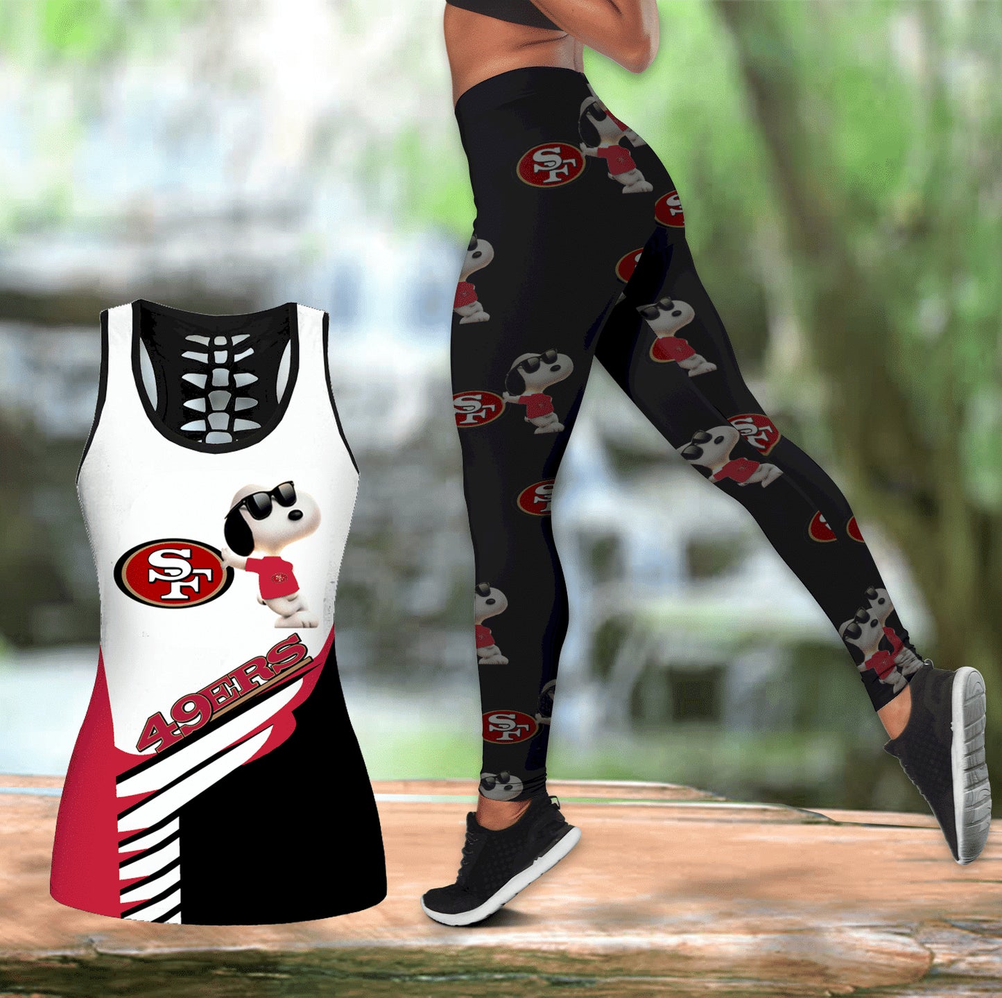 San Francisco 49Ers Leggings And Tank Top BG146