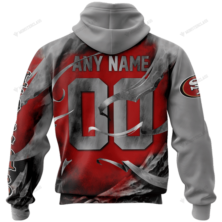 San Francisco 49ers Limited Edition All Over Print Hoodie Sweatshirt Zip Hoodie T shirt Unisex 858