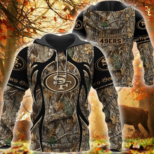 San Francisco 49ers Limited Edition All Over Print Hoodie Sweatshirt Zip Hoodie T shirt Unisex 908