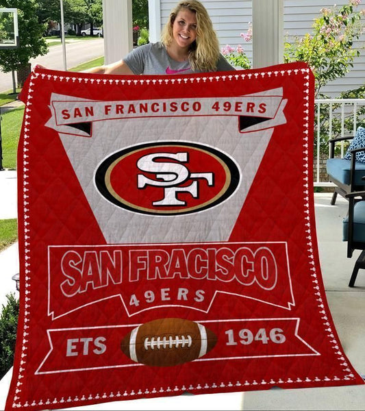 San Francisco 49ers Logo Premium Quilt