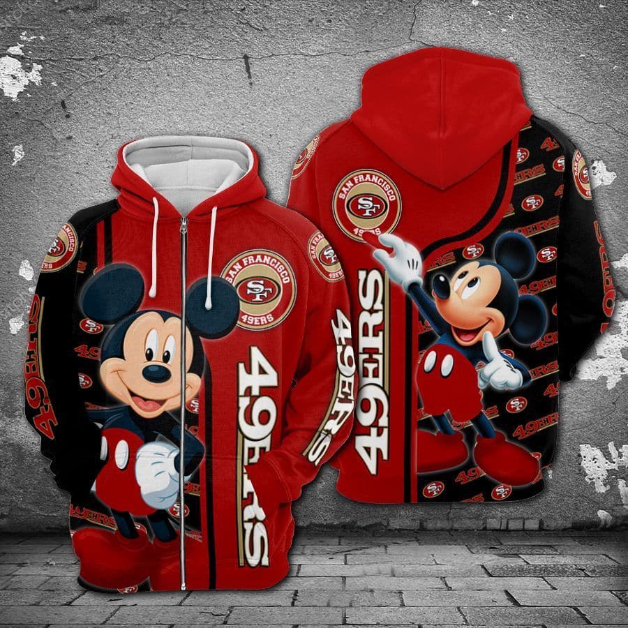 San Francisco 49ers -Mickey Mouse Limited Hoodie S590