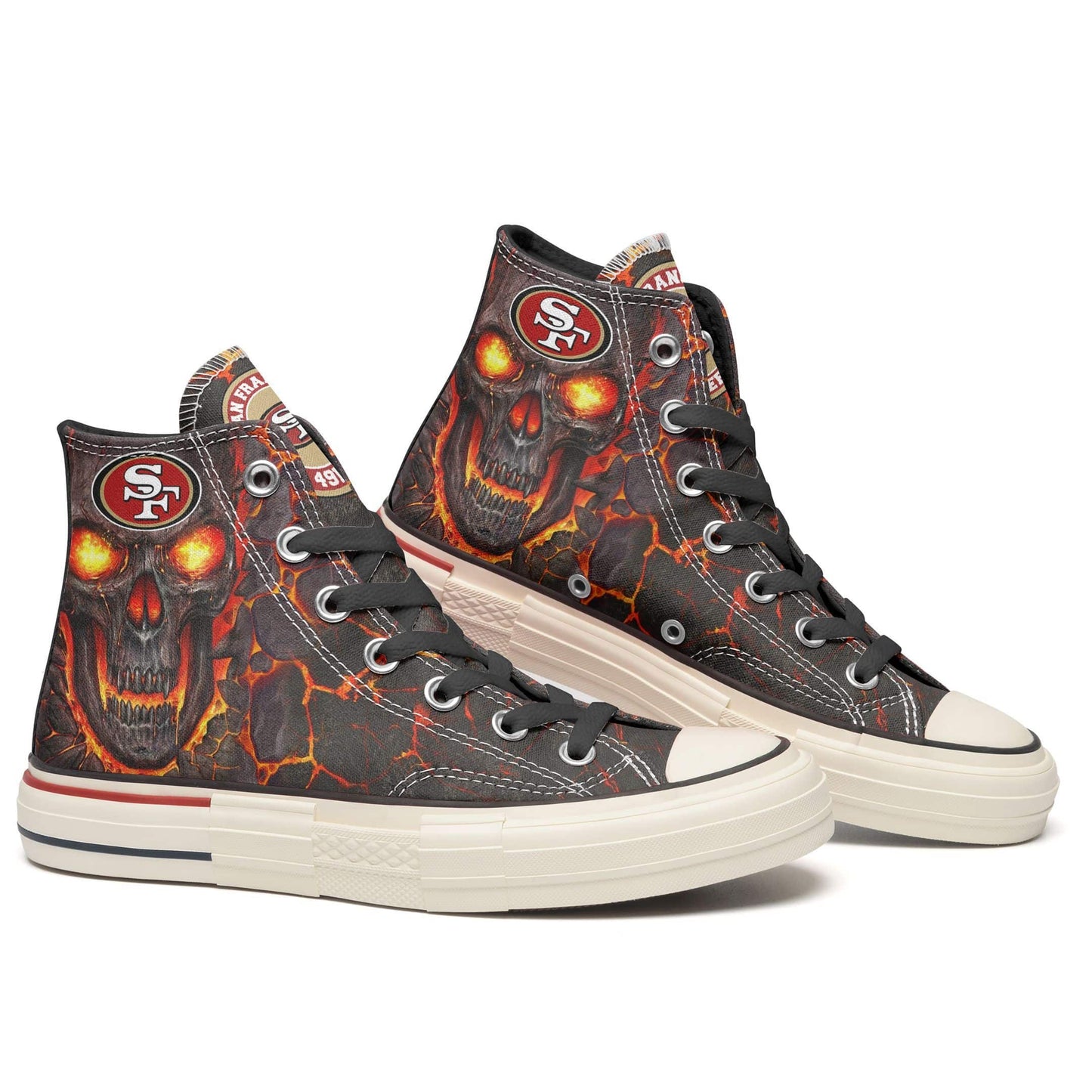 San Francisco 49ers New High Top Canvas Shoes 53