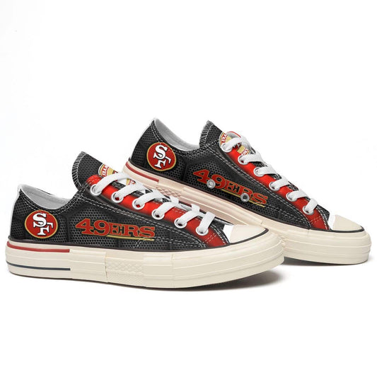 San Francisco 49ers New Low Top Canvas Shoes 02