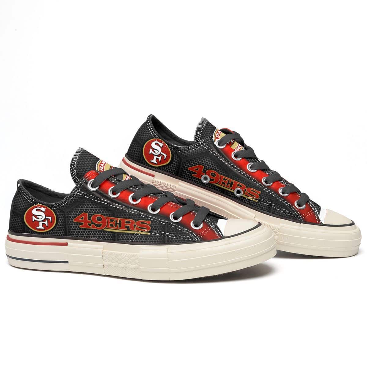 San Francisco 49ers New Low Top Canvas Shoes 02