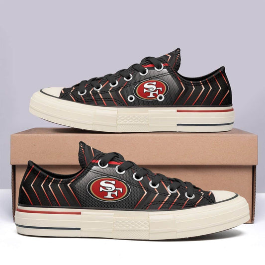 San Francisco 49ers New Low Top Canvas Shoes 06