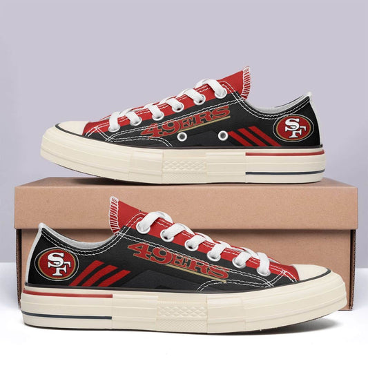 San Francisco 49ers New Low Top Canvas Shoes 07
