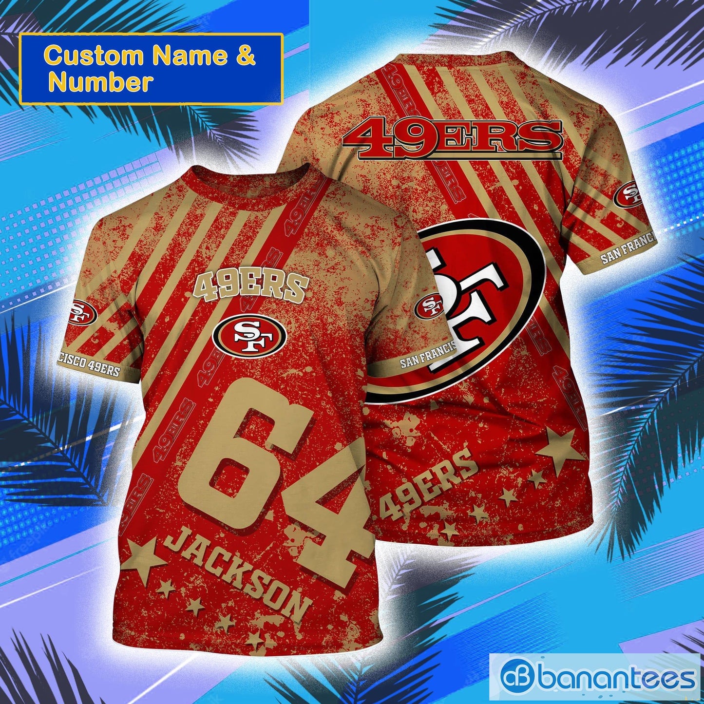 San Francisco 49ers Personalized T-Shirt BGTS595