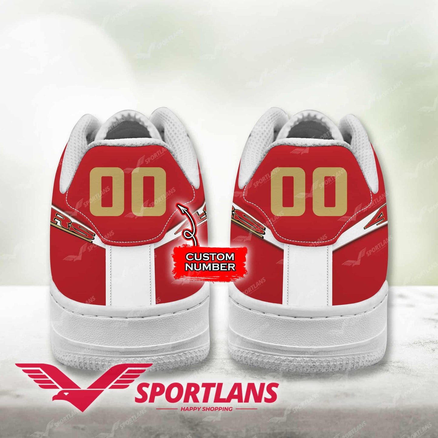 San Francisco 49Ers NFL Personalized Air Force 1 Shoes