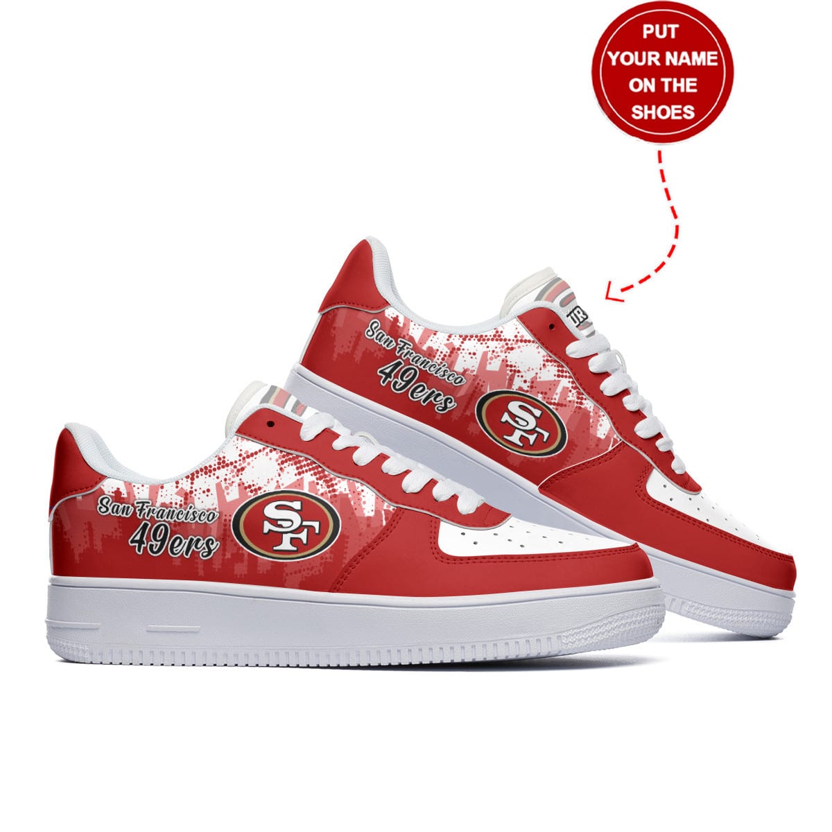 San Francisco 49ers Personalized AF1 Shoes BG161