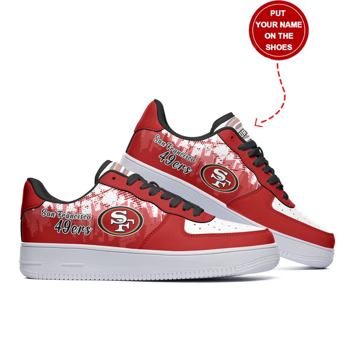 San Francisco 49ers Personalized AF1 Shoes BG161