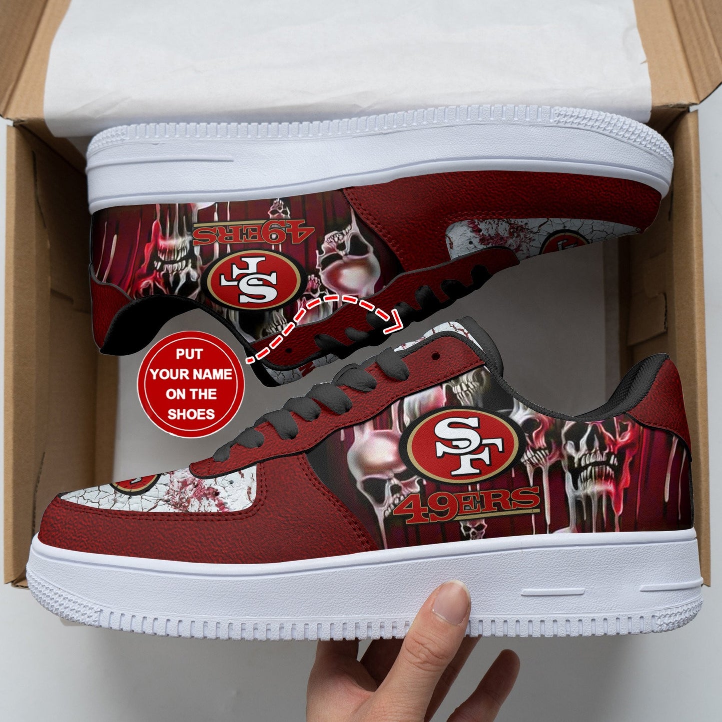 San Francisco 49ers Personalized AF1 Shoes BG192