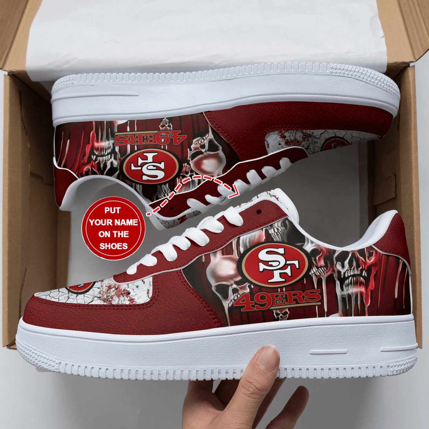 San Francisco 49ers Personalized AF1 Shoes BG192