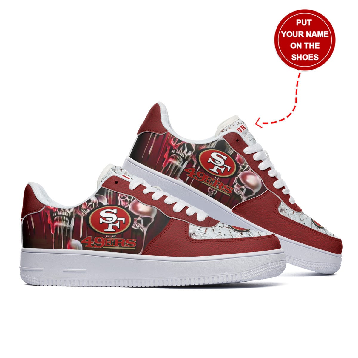 San Francisco 49ers Personalized AF1 Shoes BG192