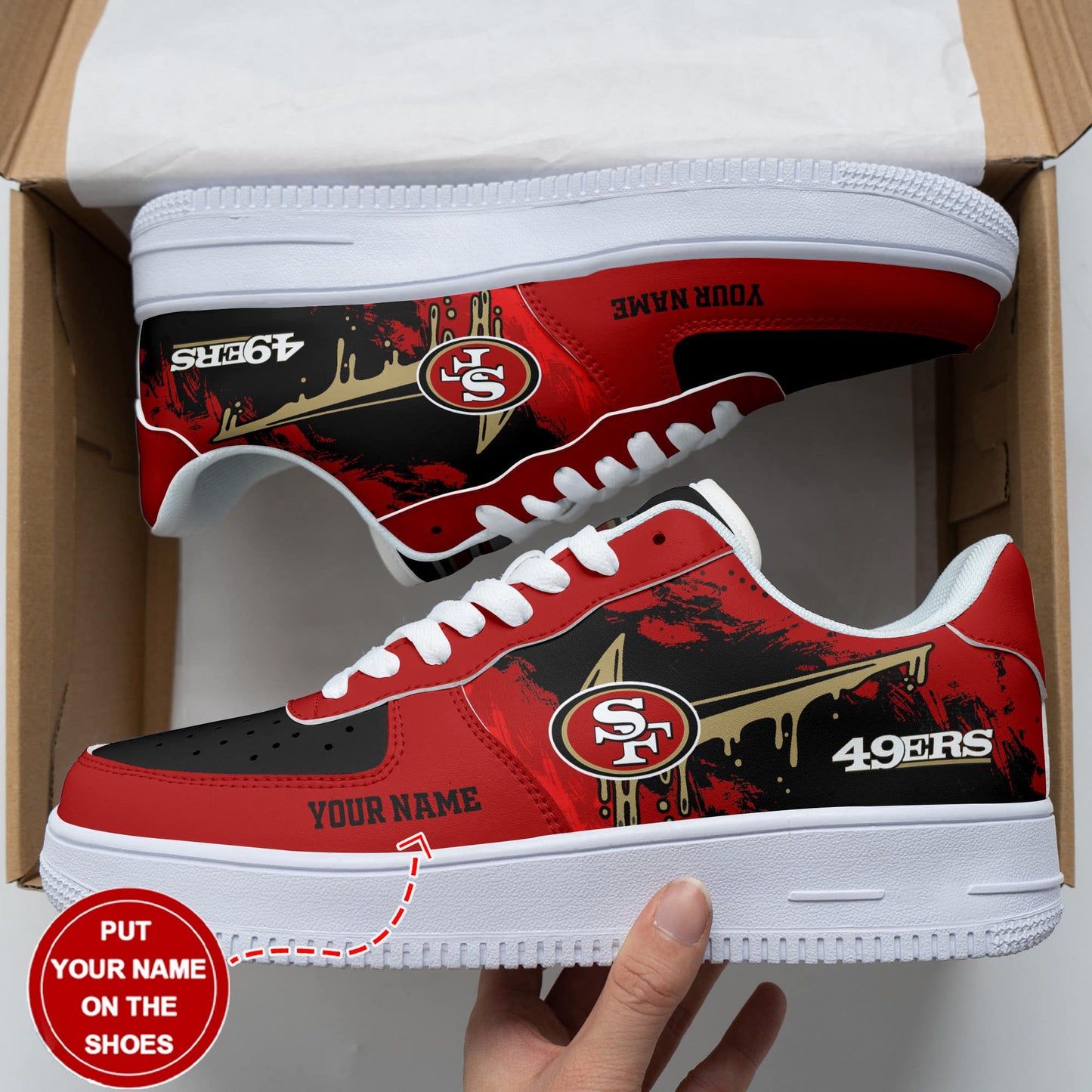 San Francisco 49ers Personalized AF1 Shoes BG231