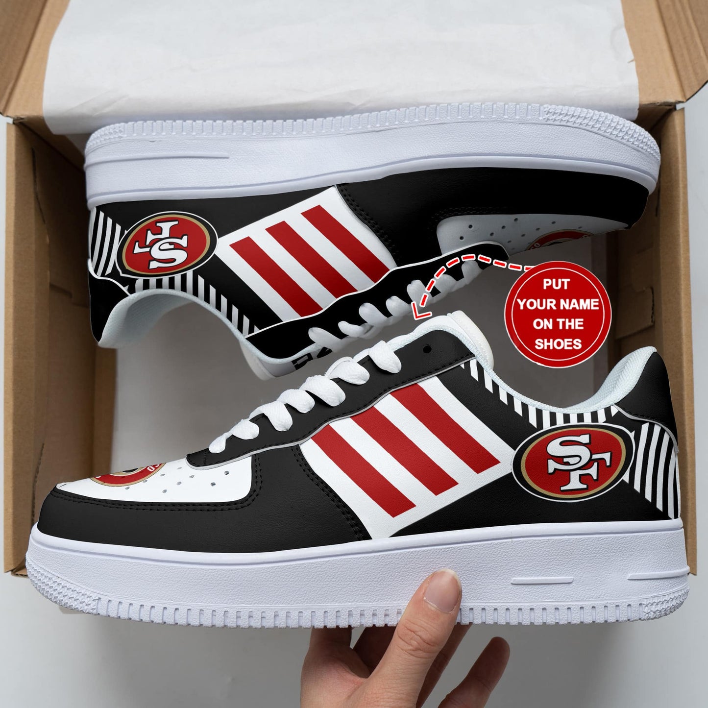 San Francisco 49ers Personalized AF1 Shoes BG238