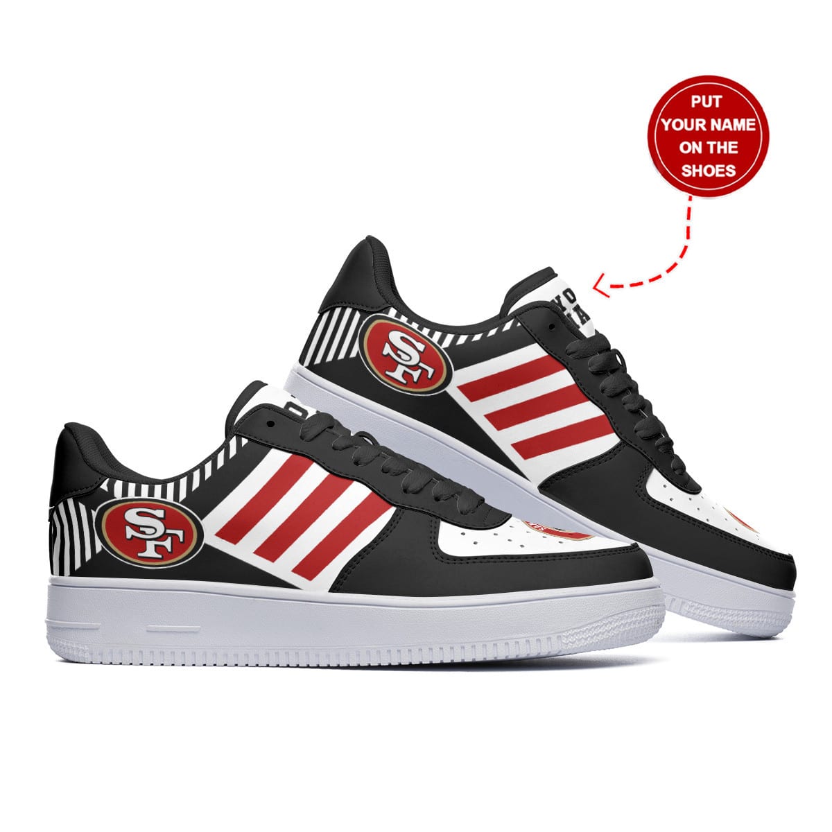 San Francisco 49ers Personalized AF1 Shoes BG238