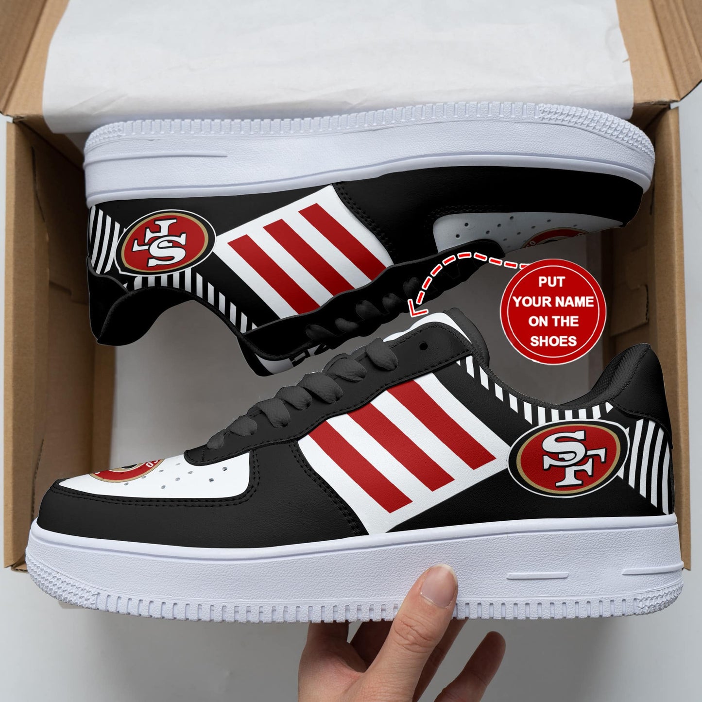 San Francisco 49ers Personalized AF1 Shoes BG238