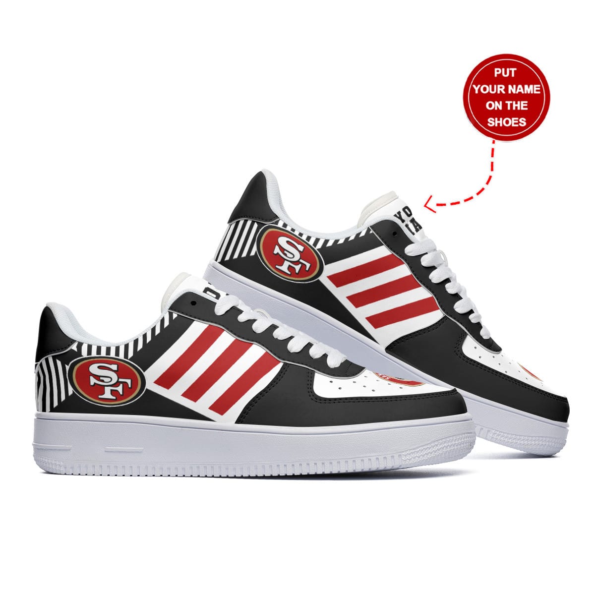 San Francisco 49ers Personalized AF1 Shoes BG238