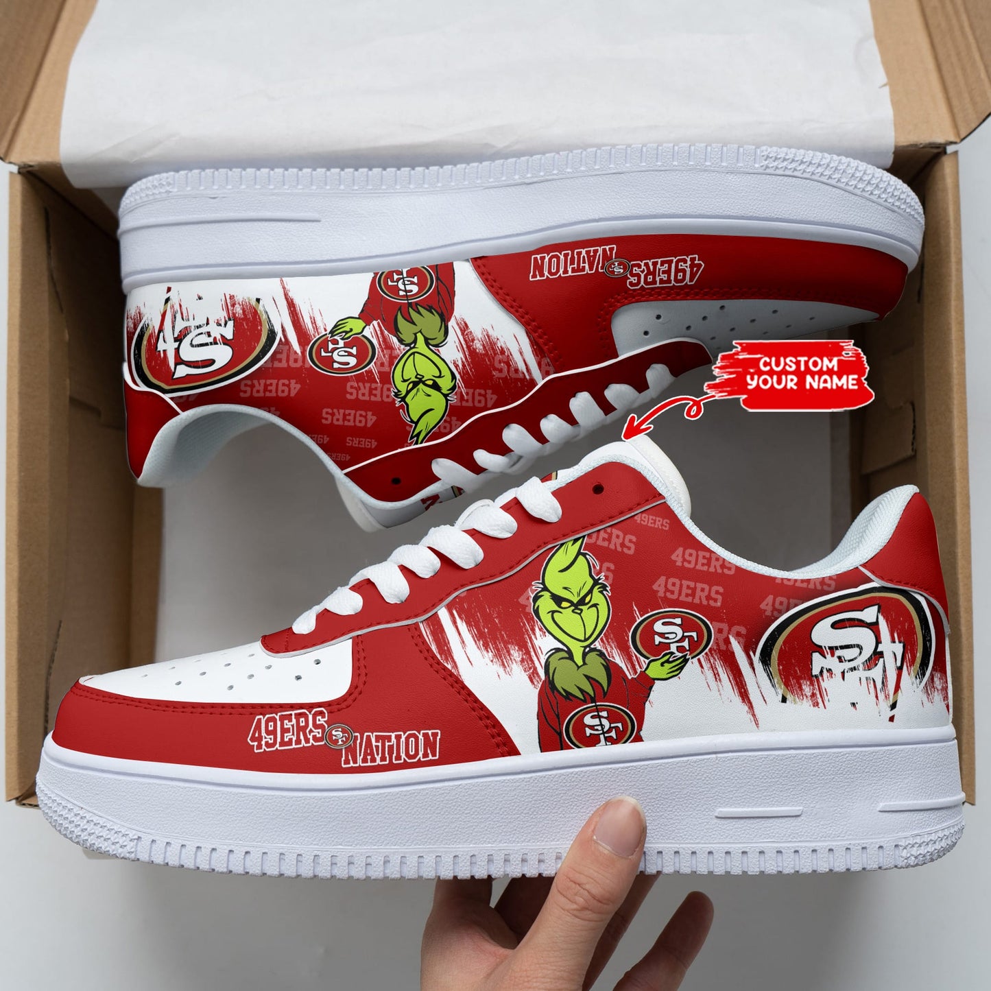 San Francisco 49ers Personalized AF1 Shoes BG255