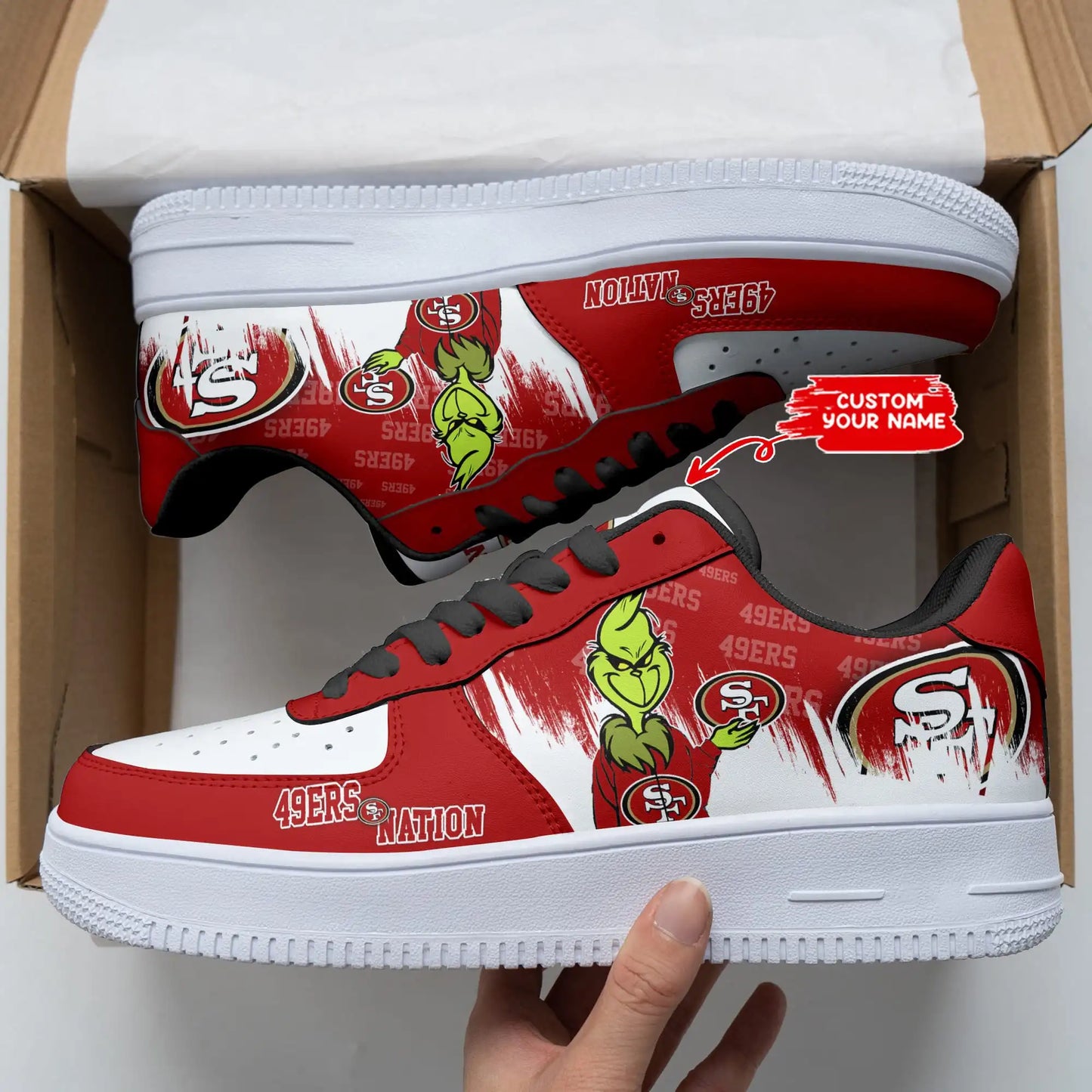 San Francisco 49ers Personalized AF1 Shoes BG255