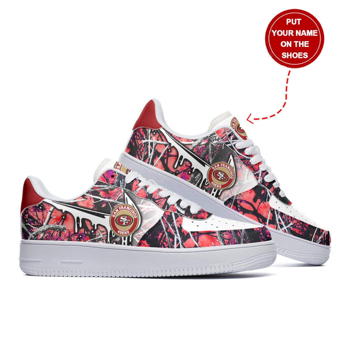 San Francisco 49ers Personalized AF1 Shoes BG273