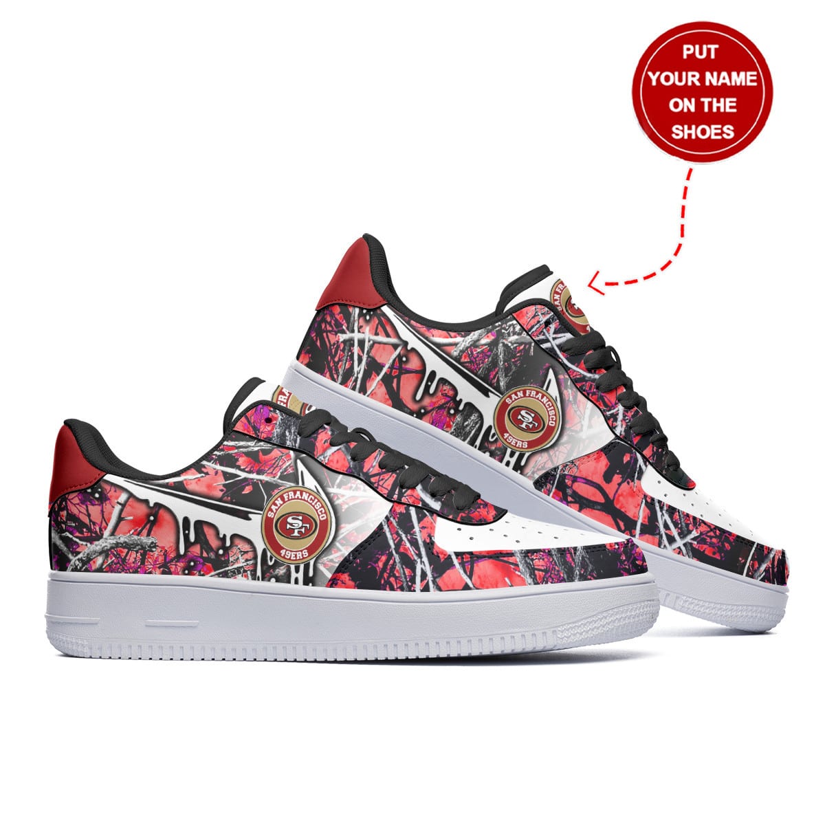 San Francisco 49ers Personalized AF1 Shoes BG273