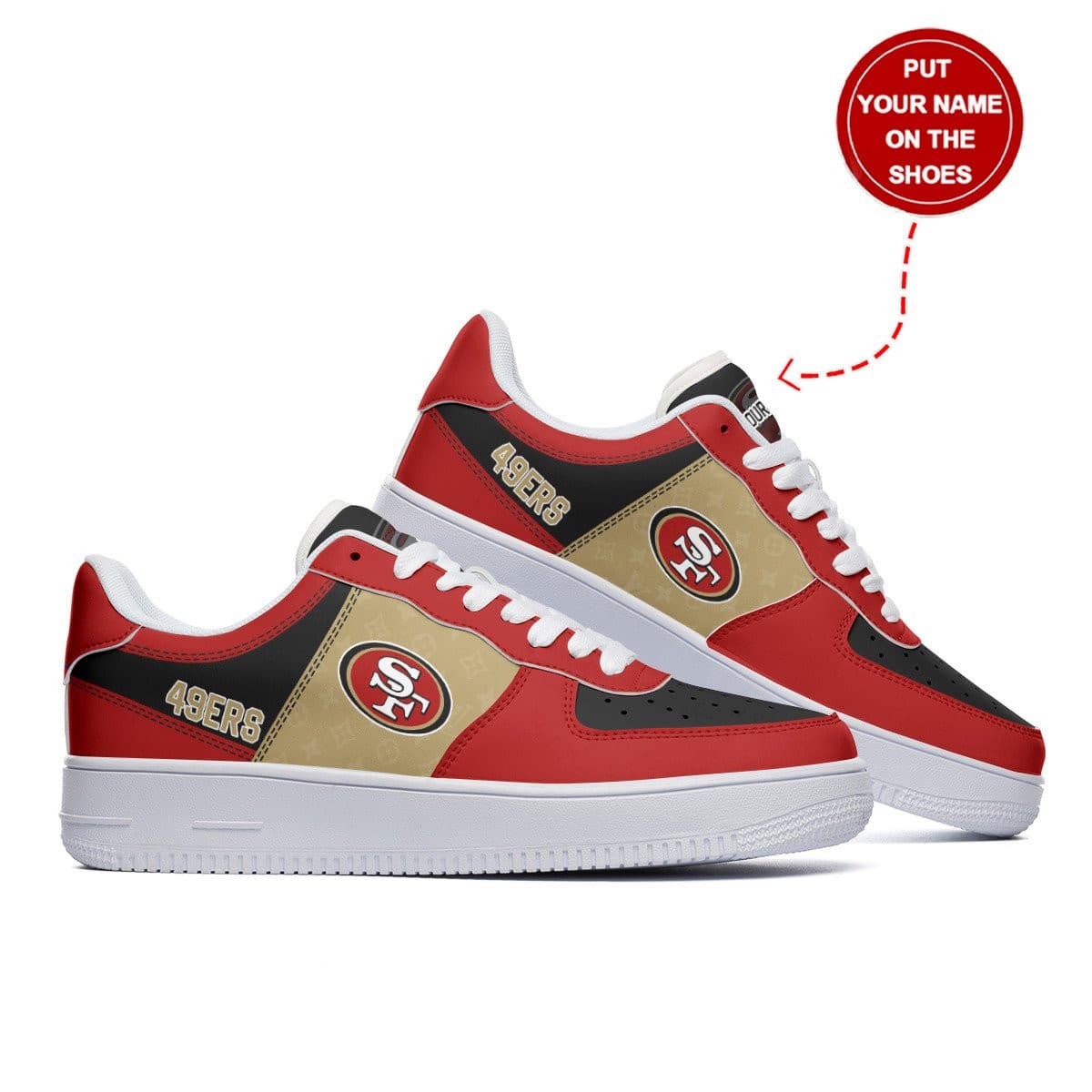 San Francisco 49ers Personalized AF1 Shoes BG302