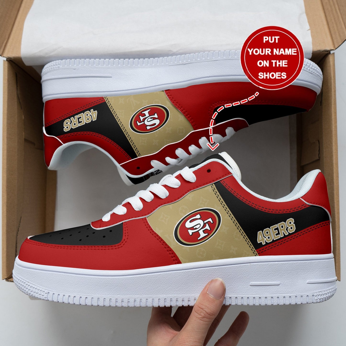 San Francisco 49ers Personalized AF1 Shoes BG302