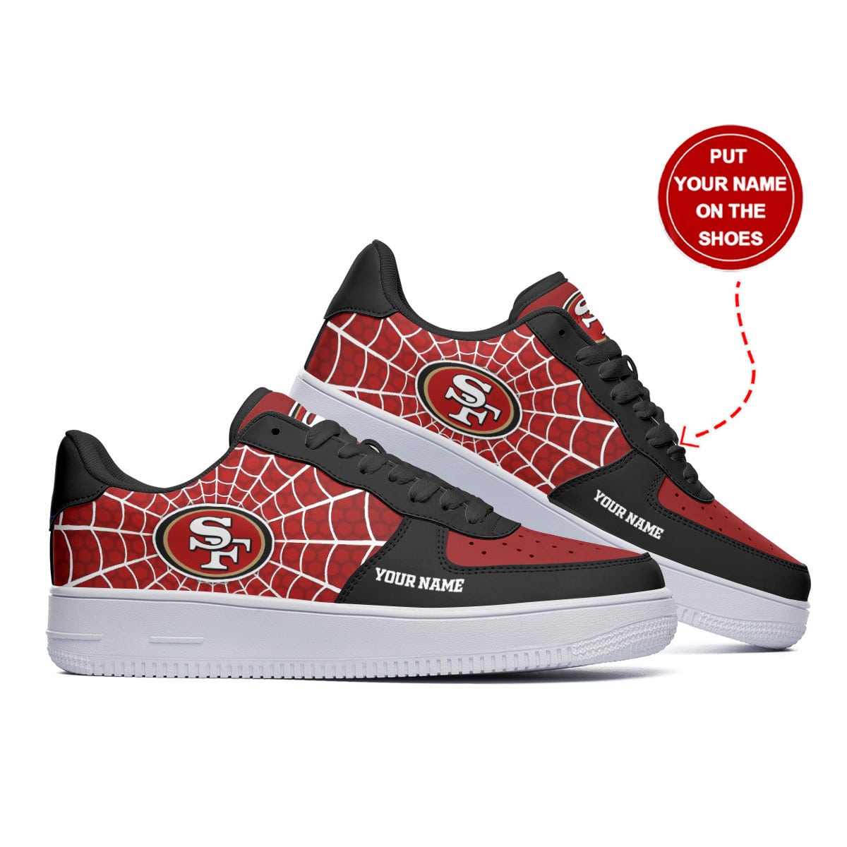 San Francisco 49ers Personalized AF1 Shoes BG303
