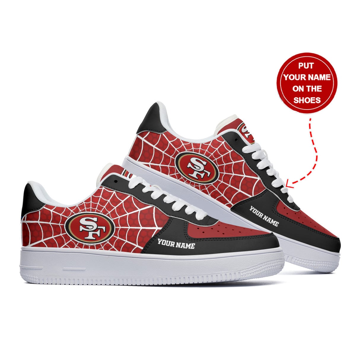 San Francisco 49ers Personalized AF1 Shoes BG303