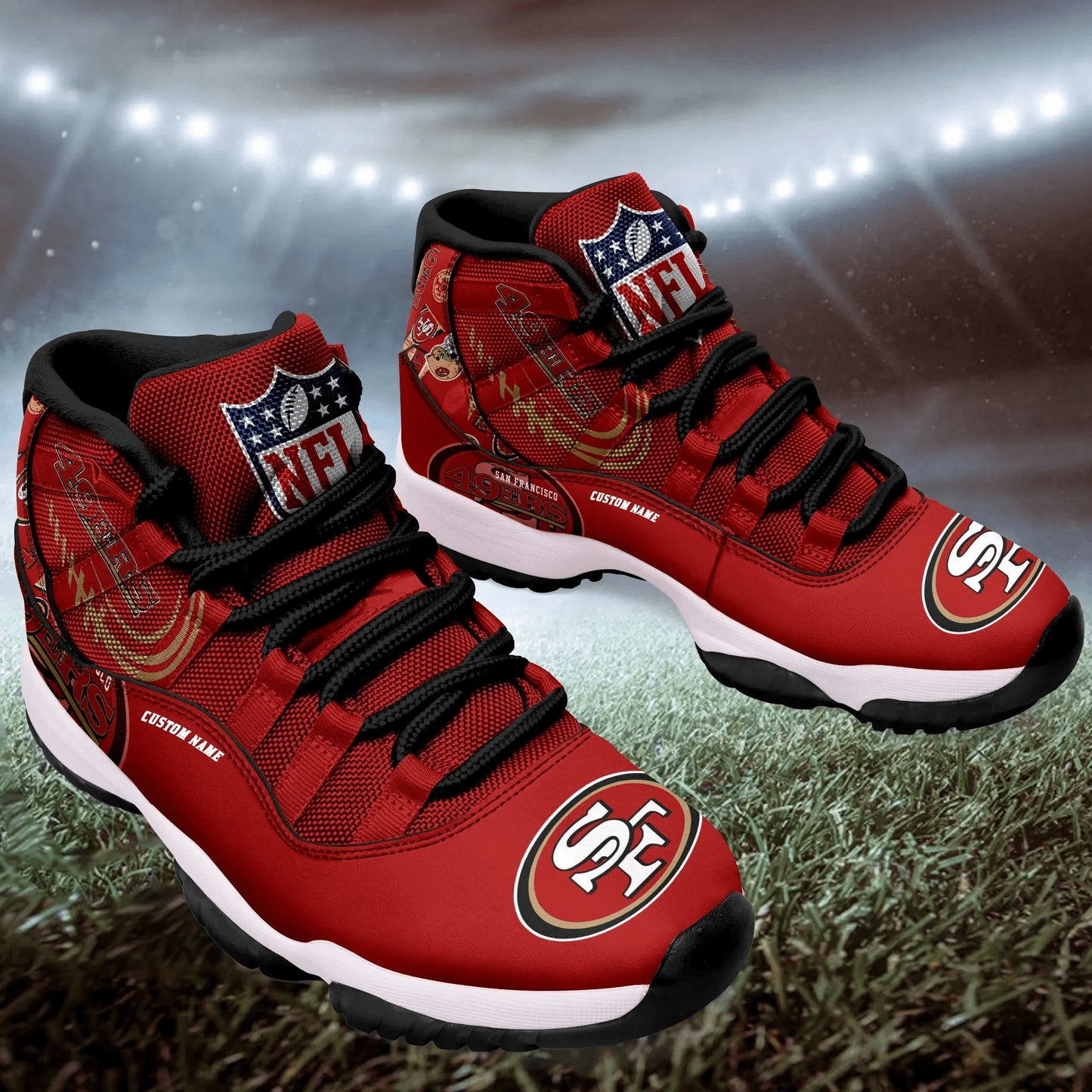 San Francisco 49ers Personalized AJD11 Sneakers BG211