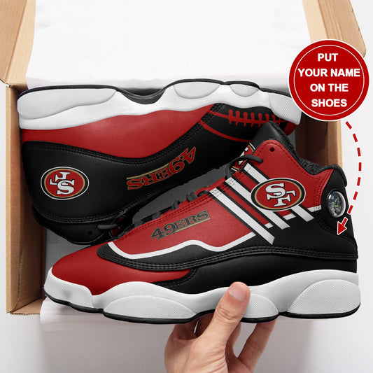 San Francisco 49ers Personalized AJD13 Sneakers BG20