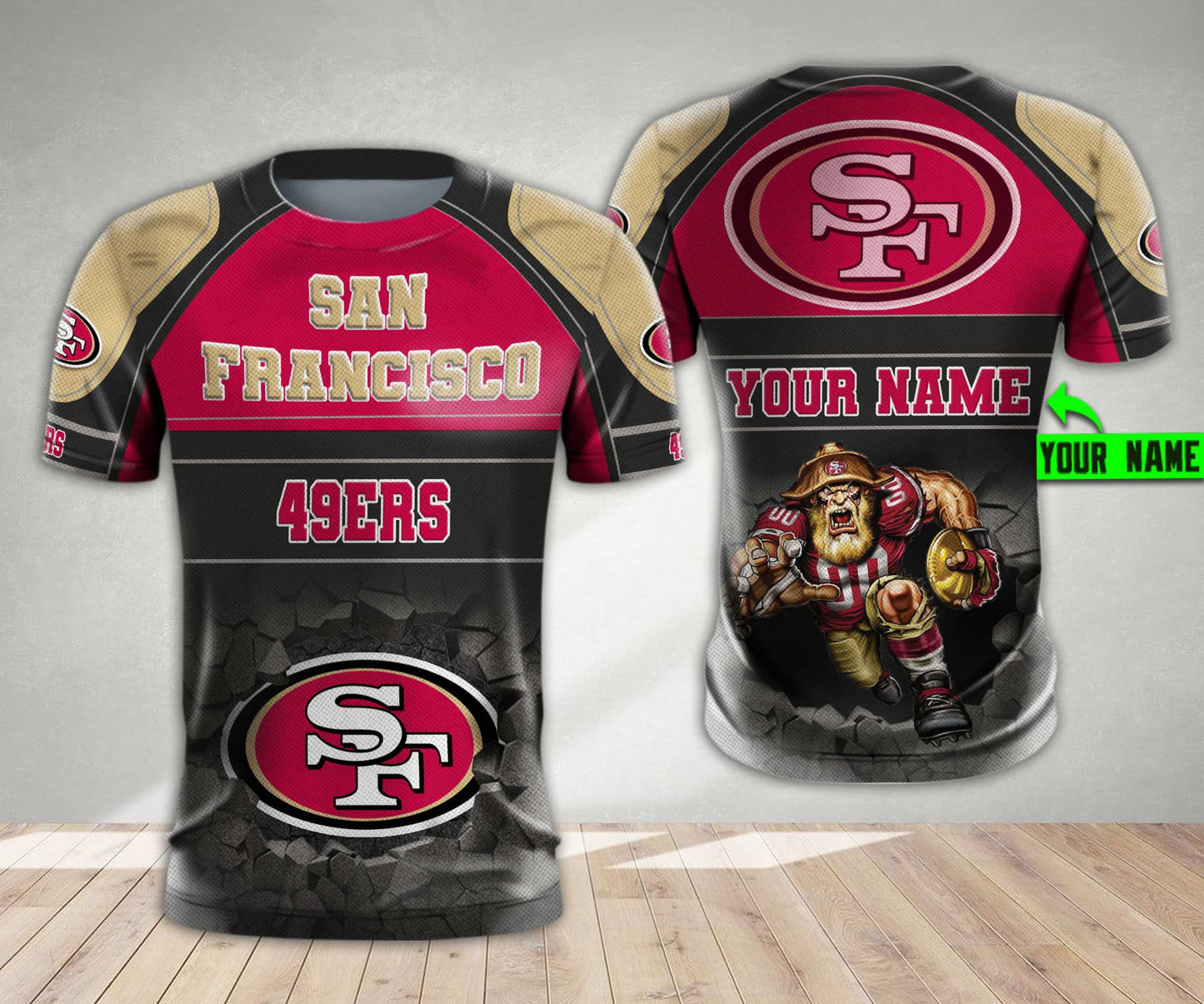 San Francisco 49ers Personalized All Over Printed 564