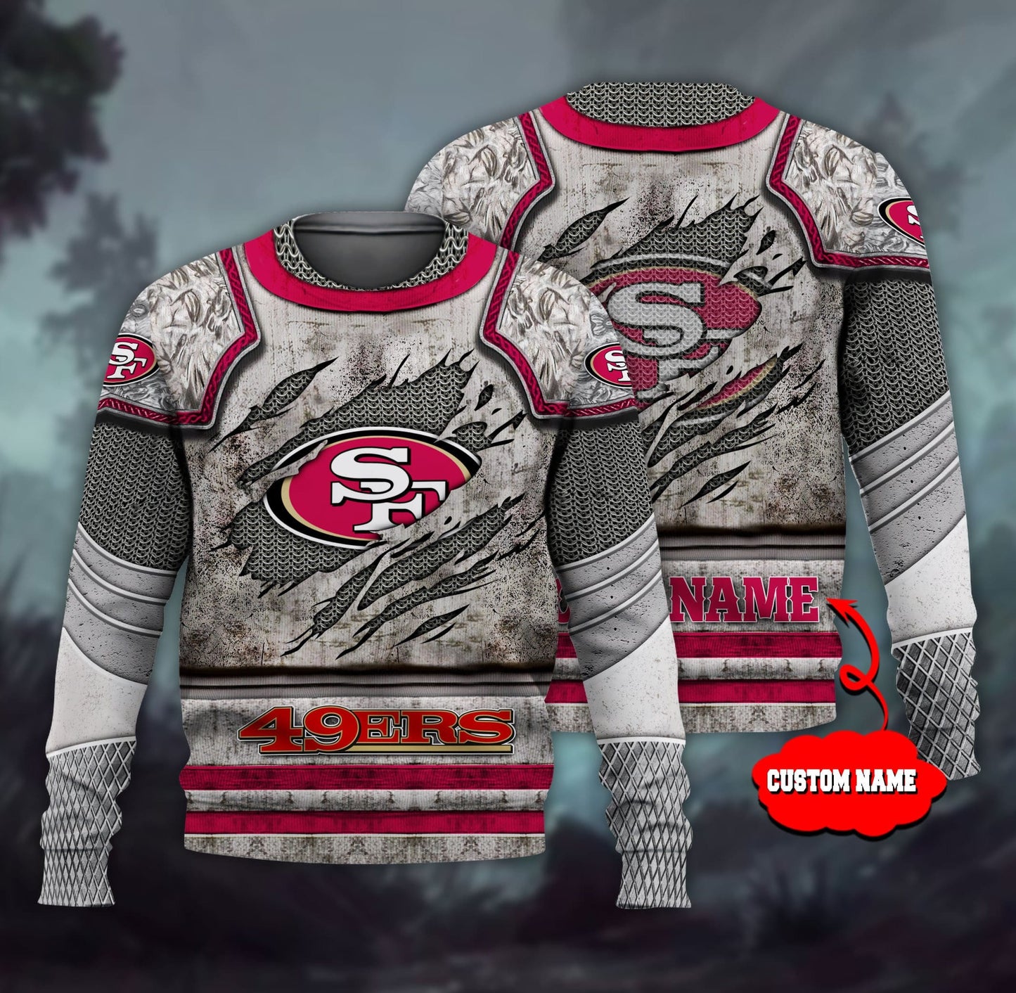 San Francisco 49ers Personalized All Over Printed 585