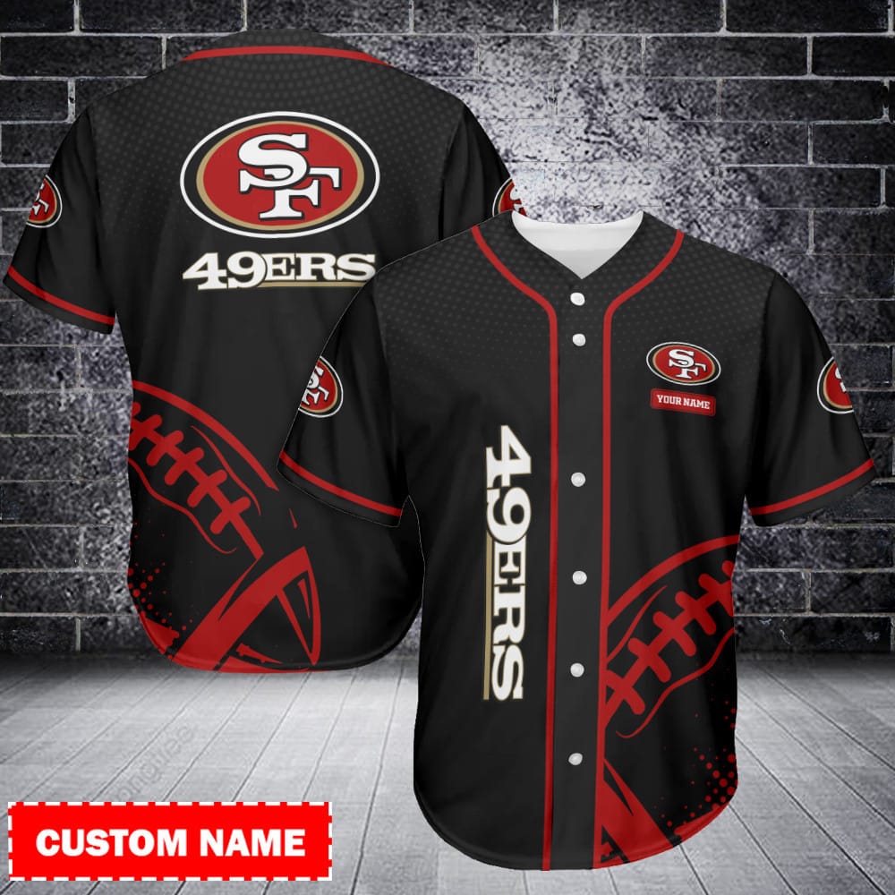 San Francisco 49ers Personalized Baseball Jersey BG527